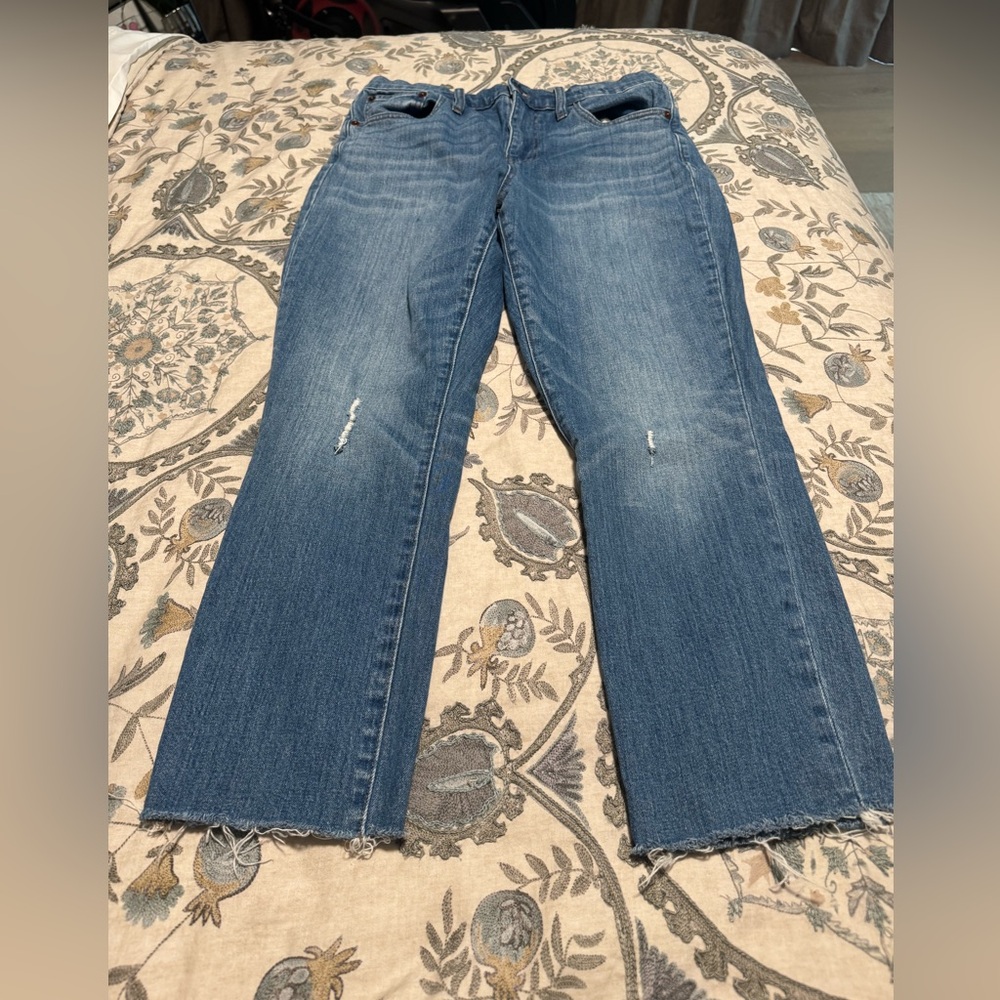 Madewell The High-Rise Slim Crop Boyjean Size 28